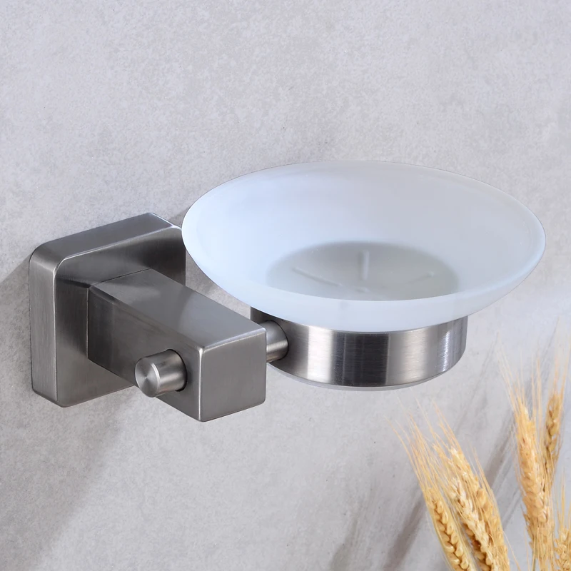 Bathroom Soap holder Shower Stainless Steel Soap Dish Storage Holder Toilet Wall Mounted Glass Soap Dishes Box Bath Accessories Bathroom Soap holder Shower Stainless Steel Soap Dish Storage Holder Toilet Wall Mounted Glass Soap Dishes Box Bath Accessories