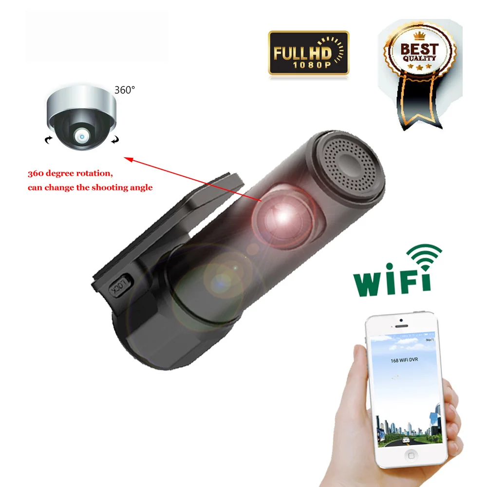 AMPrime мини Wi Fi автомобильный dvr тире камера видеокамера авторегистратор цифровой