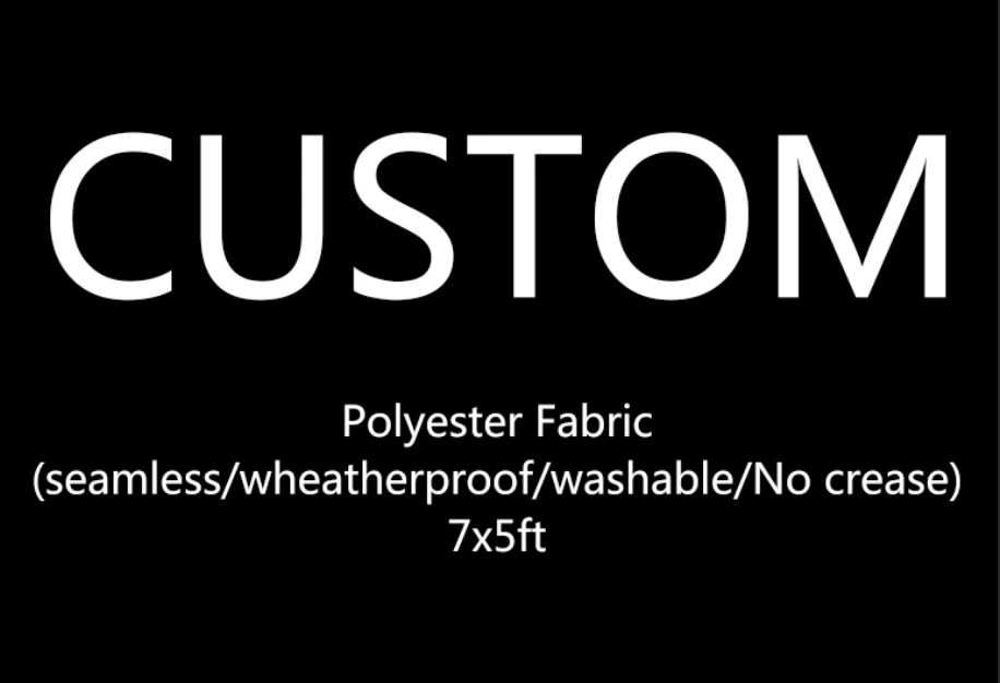 

5x7ft Polyester Fabric Custom Outdoor Seamless Reusable Washable Wrinkle Free Personalized Photo Studio Background Backdrop