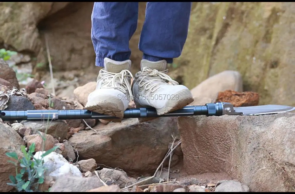 Najtaniej Łopata wojskowy ciężkich składane kompaktowe narzędzie z 6 w 1 wielofunkcyjne dla jazdę terenową Camping na zewnątrz Survivalist w nagłych wypadkach