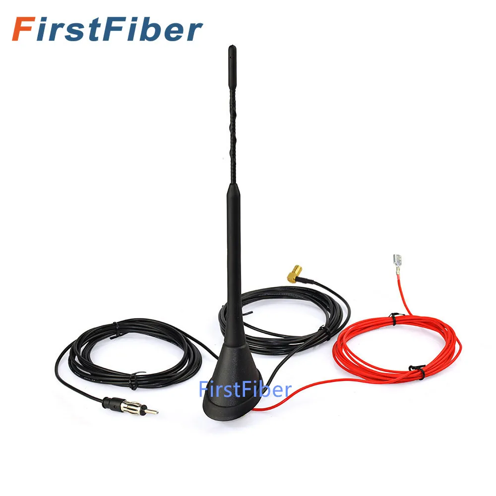

FirstFiber Universal Roof Mount Digital DAB Antenna with Amplifier for DAB DAB+ AM/FM Car Radio Antenna Aerial SMB Connector RF