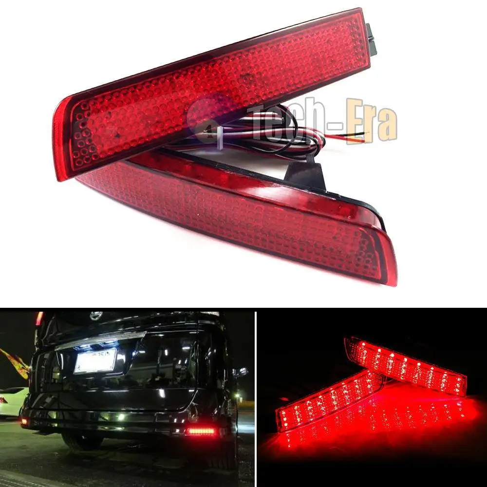 CYAN SOIL BAY 2X Rear Bumper Reflector LED Tail Brake Light Fog Backup font b Lamp