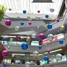36pcs/set Christmas Bubble Balls Xmas Tree Hanging Ornament Holiday Party Decoration -QJ