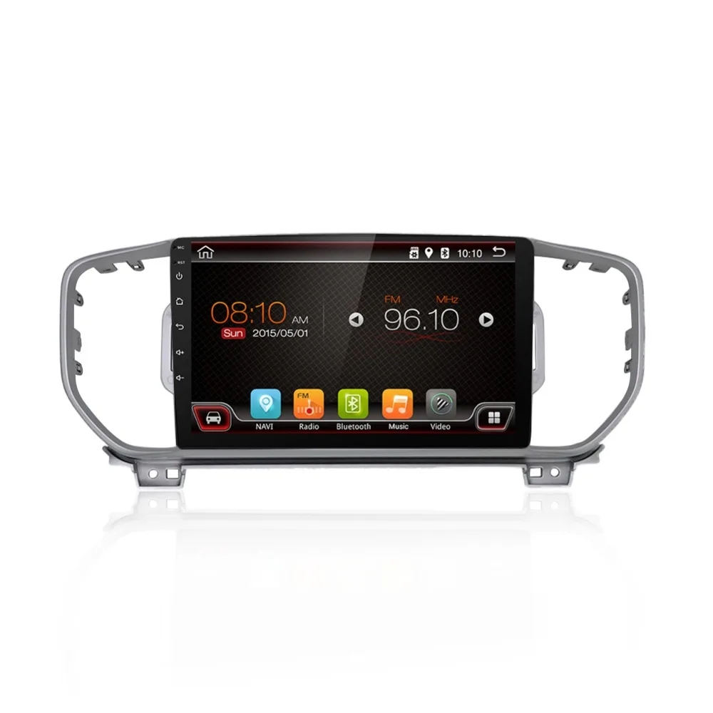 Capacitive 1024*600 Quadcore Android 6.0 Car Radio for KIA Sportage R 2016 KX5 car DVD player with 1G RAM 16GB iNAND |
