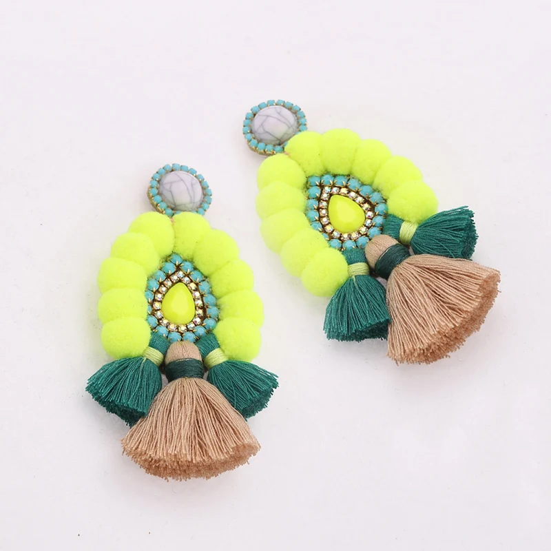 bohemian pendientes tassel earrings for women