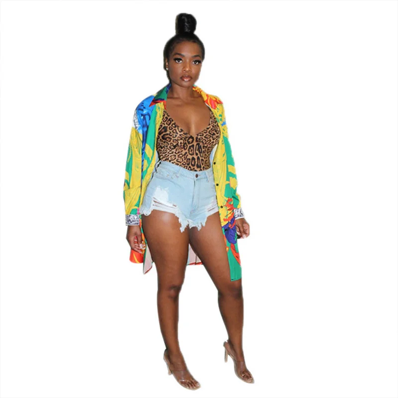 

Women Shirt Printed Fashion Casual Tops Long Sleeve Shirt Womens Tops and Blouses Streetwear Korean Fashion Clothing Plus Size