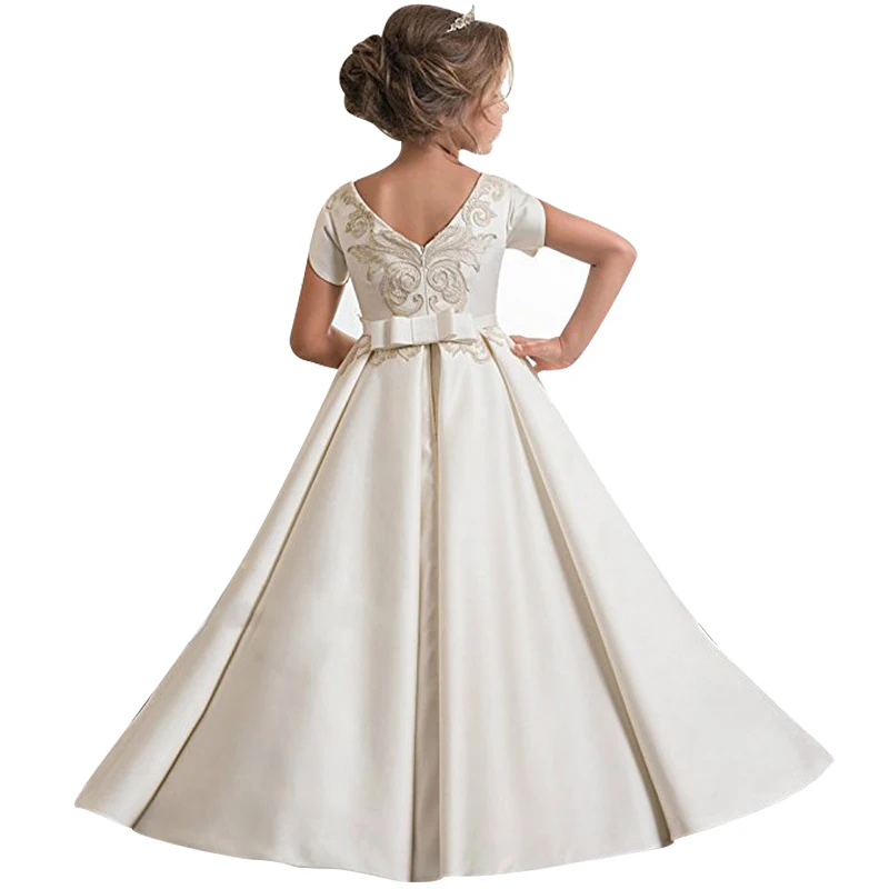 Европейское и американское молодежное детское свадебное платье принцессы Одежда для выступлений для девочек платье для дня рождения элегантное платье