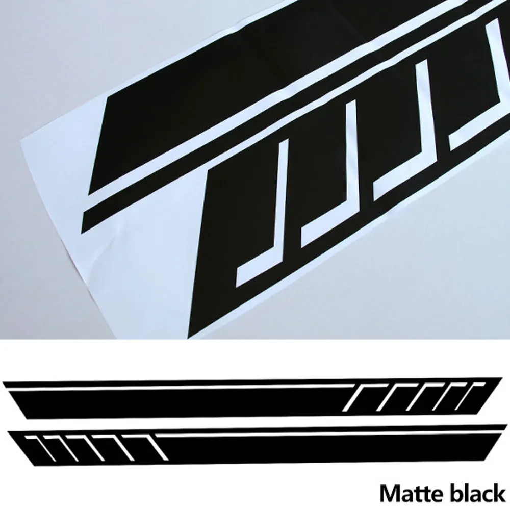 1 комплект автомобиля талии боковой юбки украшения виниловые наклейки для Mercedes Benz G500 G63 W463 G65 авто аксессуары - Название цвета: MatteB