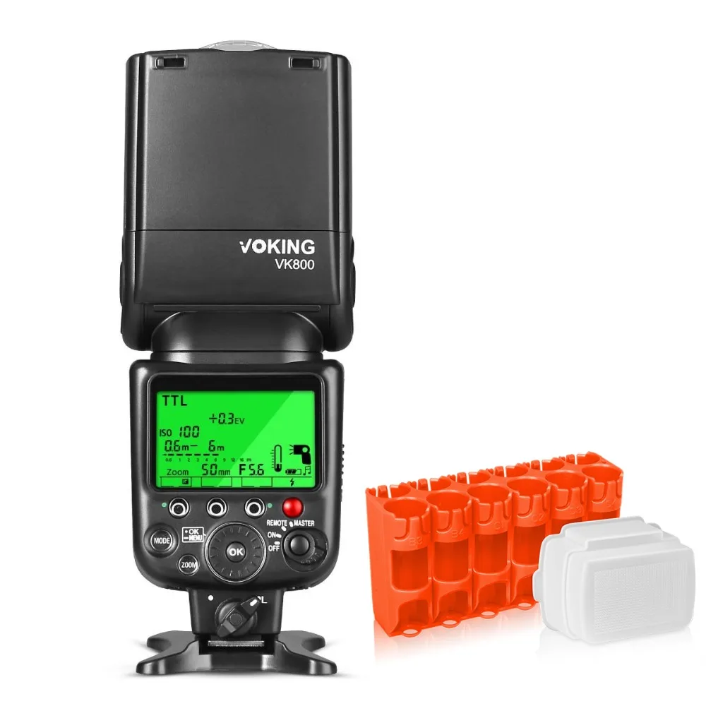 Внешняя вспышка Voking VK800 I TTL Slave Speelite для цифровой зеркальной камеры Nikon s|external camera