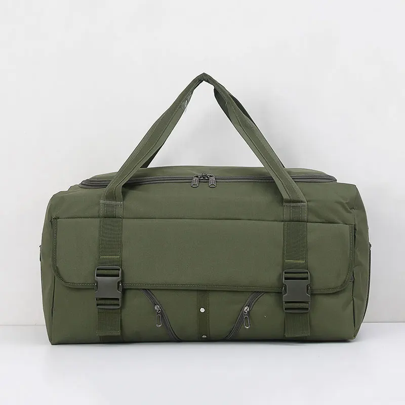 80L мужская дорожная Сумка Многофункциональная оксфордская сумка для ручной клади мужская сумка-тоут большая емкость практичная сумка для выходных водонепроницаемая - Цвет: Green