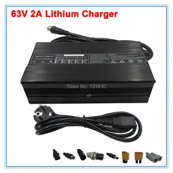 

55.5V 2A lithium Charger Ouput 63V 3A 4A 5A 6A li-ion charger RCA Port Used for 55V 15S 20AH 30AH electric bike battery