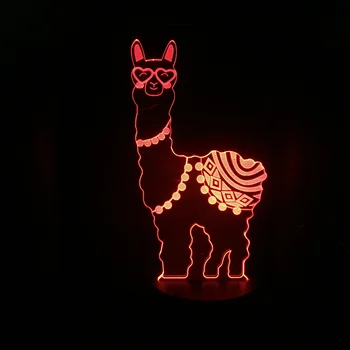 

Grass Mud Horse Alpaca Desk Lamp Bedside USB Touch Sensor Room Decorative Lamp Child Kids Baby Nightlight Kit LED Night Light