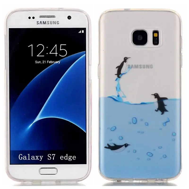 Для Samsung Galaxy S7 EDGE Телефон Дело Череп Бабочка Пингвин Ананас Миндальное Печенье