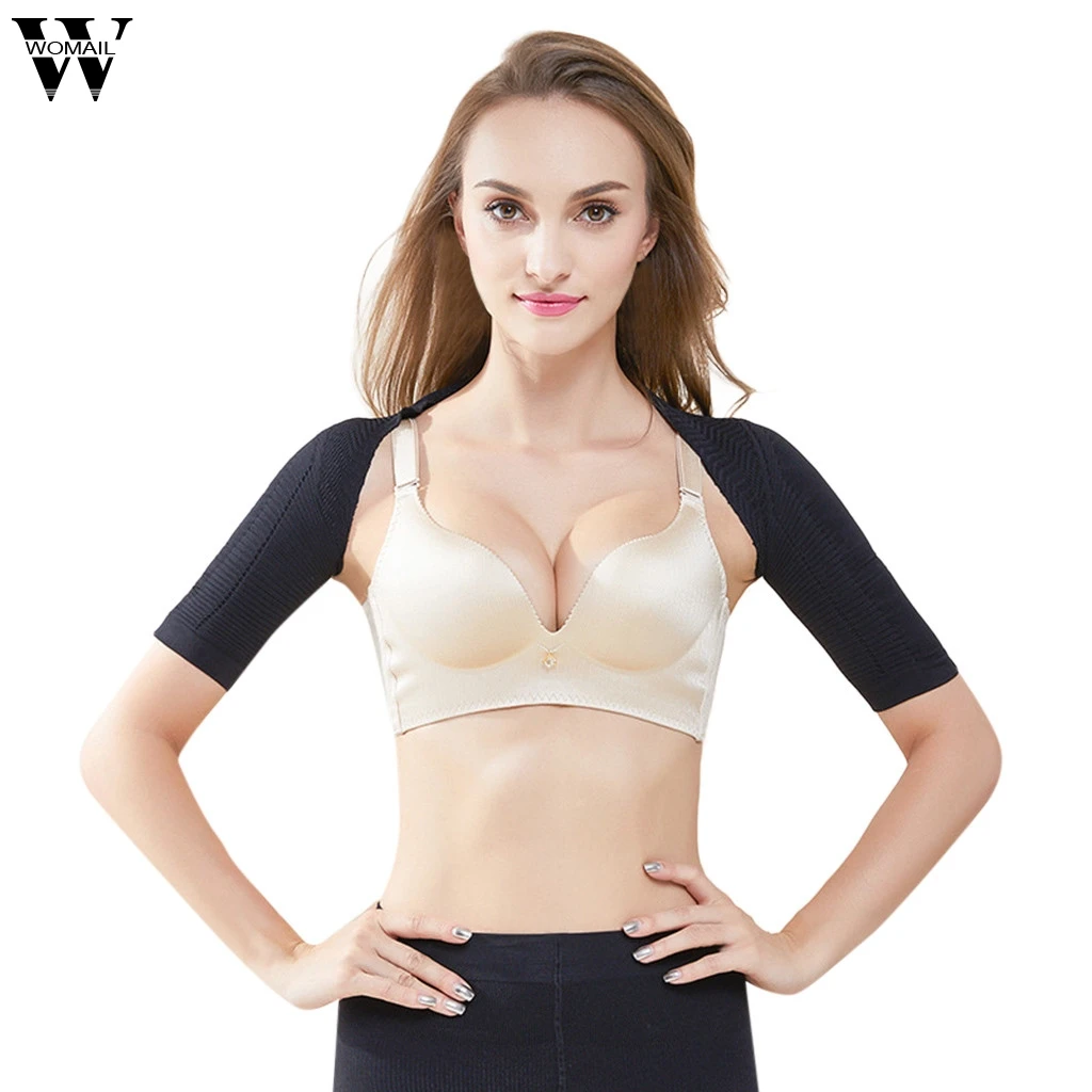 Womail Shapers 1 шт. похудение рук Shaper Женский бесшовный формирователь руки короткий обрезанный пупок удобный сетчатый кардиган DEC21