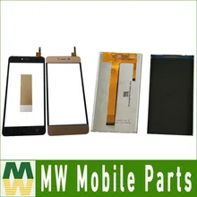 Продажа 1 шт./лот для BQ BQS-5058 BQS 5058 БК 5058 BQ-5058 отдельными Сенсорный экран и ЖК-Дисплей Черное золото Цвет с лентой