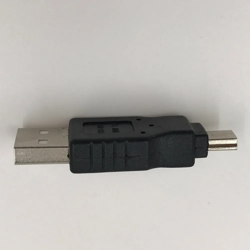 2 шт. USB 2,0 в адаптер Mini USB Мужской к мужской разъем USB Мужской к Мини USB Мужской конвертер 1 шт