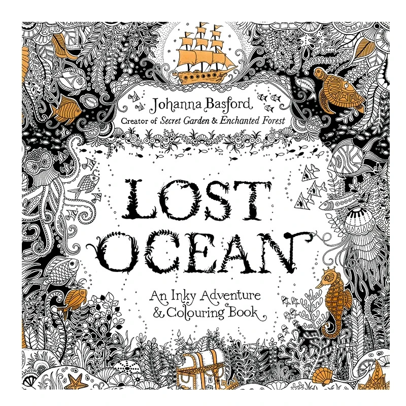 4 шт. The Secret Garden мандалы Wonderland Exploration «lost Ocean» путешествие во времени книжка-раскраска, способный преодолевать Броды для взрослых детей 18,5*18,5 см 24 стр