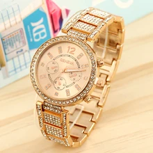 Luxury Jewelry Watches Rhinestone Plated Stainless Steel Watches Fashion Women s Watches Classic Ladies Wrist Watch