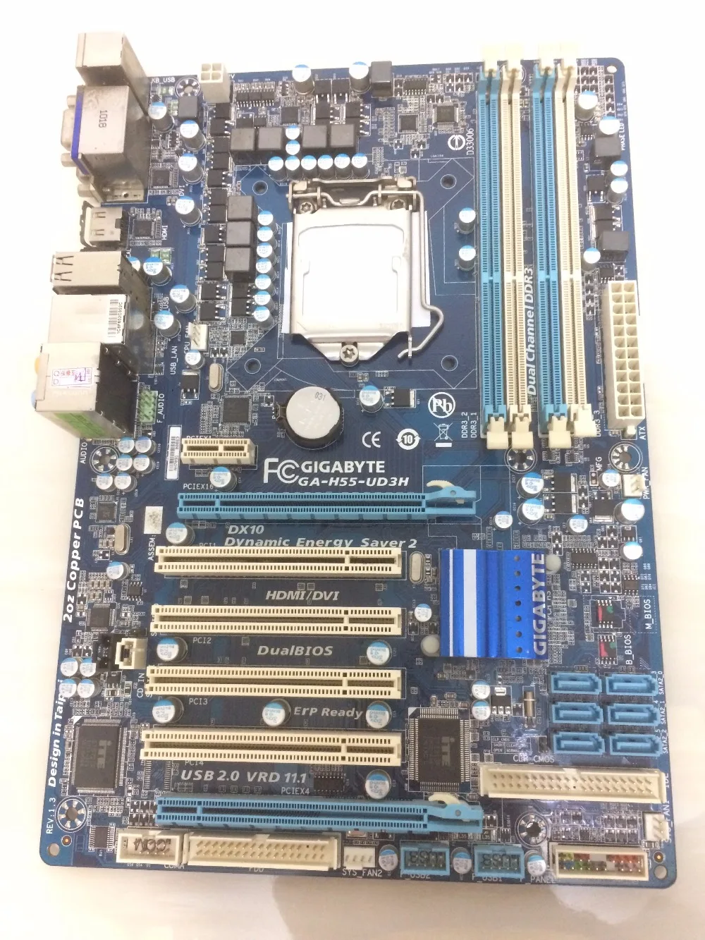 Free shipping 100% original desktop motherboard for Biostar H55A+ LGA 1156 DDR3 RAM 16G Motherboard Desktop Boards