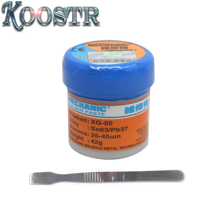 New packing for MECHANIC MCN-300 Solder Paste tin cream Flux Paste Sn63/Pb37 25-45um  1PCS XG-50 (XG-50) weld holders
