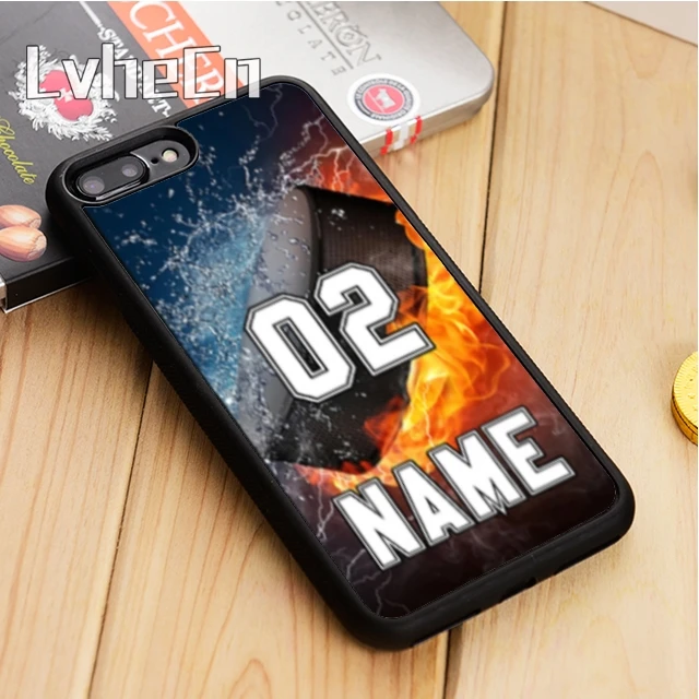 

LvheCn PERSONALIZED NUMBER NAME Hockey Phone Case Cover For iPhone 5 6s 7 8 plus 11 pro X XR XS max Samsung S7 edge S9 S10