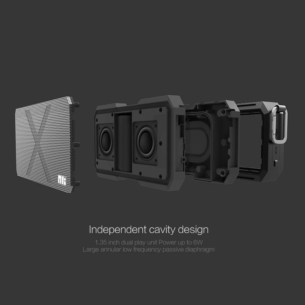 Nillkin X 1 Bluetooth Динамик Power Bank Водонепроницаемая портативная колоночная коробка