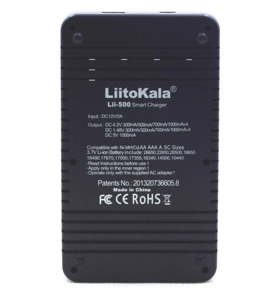 Liitokala-carregador de Pilhas Baterias de Lítio Lcd para 3.7v Cilíndricas 18640 v aa Aaa Nimh Lii500 18650 26650 18500 - Image 6
