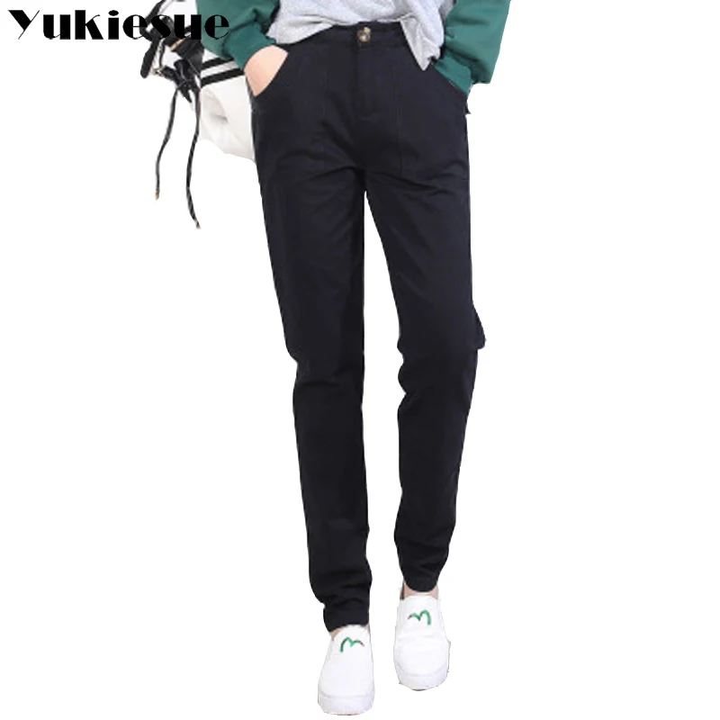 

New 2018 spring women's harem pants loose casual solid color high quality waist trousers plus size women pants pantalon femme