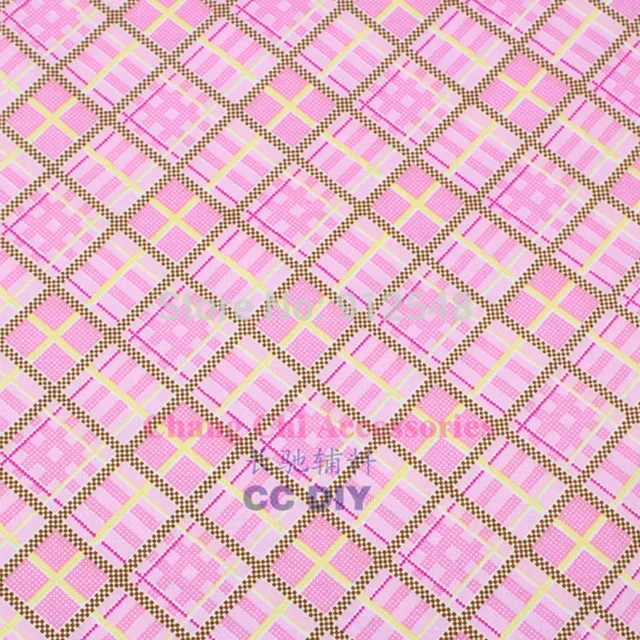 15711312 , Pink plaid 50cm*150cm lattice Series cotton fabric,diy