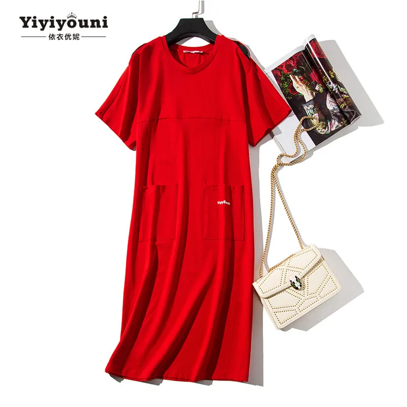 Summer Midi T Shirt Dress Women O-neck Pocket Embroidery Hole Shoulder Dress Beach Casual Mid-calf Loose Khaki Long Dresses 2019 Summer Midi T Shirt Dress Women O-neck Pocket Embroidery Hole Shoulder Dress Beach Casual Mid-calf Loose Khaki Long Dresses 2019