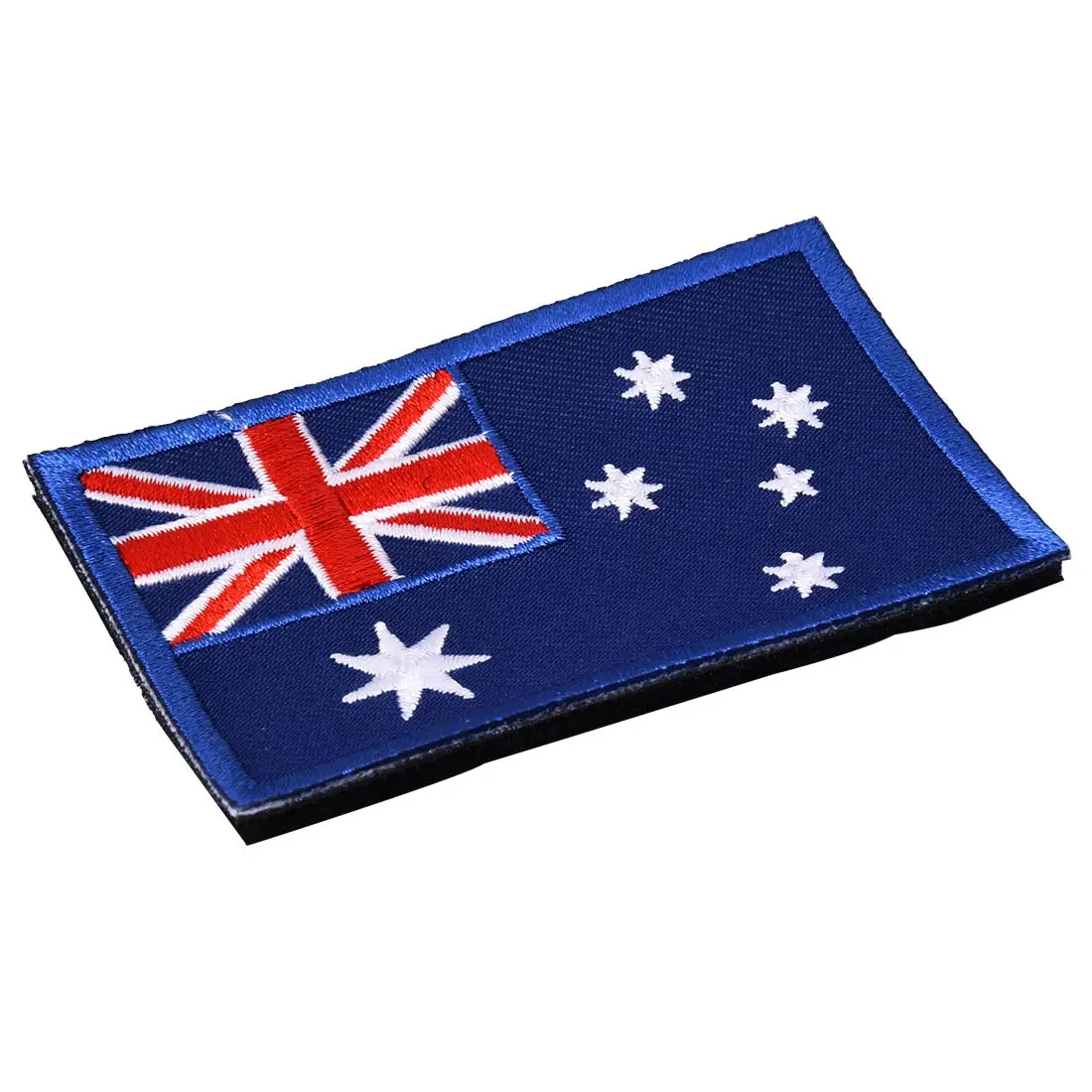 3D National Flag Embroidery Badge Patch Military Armband Backside