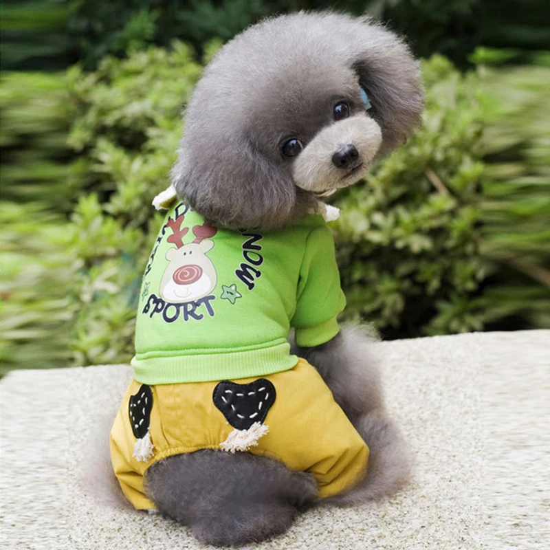 Dog Clothing Winter Christmas Poodle New Clothes for Yorkie Dogs Puppy