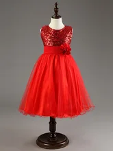 Princess girls dresses flower belt solid sequined dress christmas toddler teen age size 2t 3t 4 5 6 7 8 9 10 11 12 13 14 years