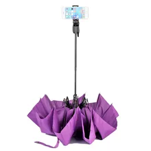 Digipod Umbrella Bluetooth Selfie Sticks 2 in 1 Adjustable Selfie Stick Umbrellas Remote Shutter for iPhone & Android