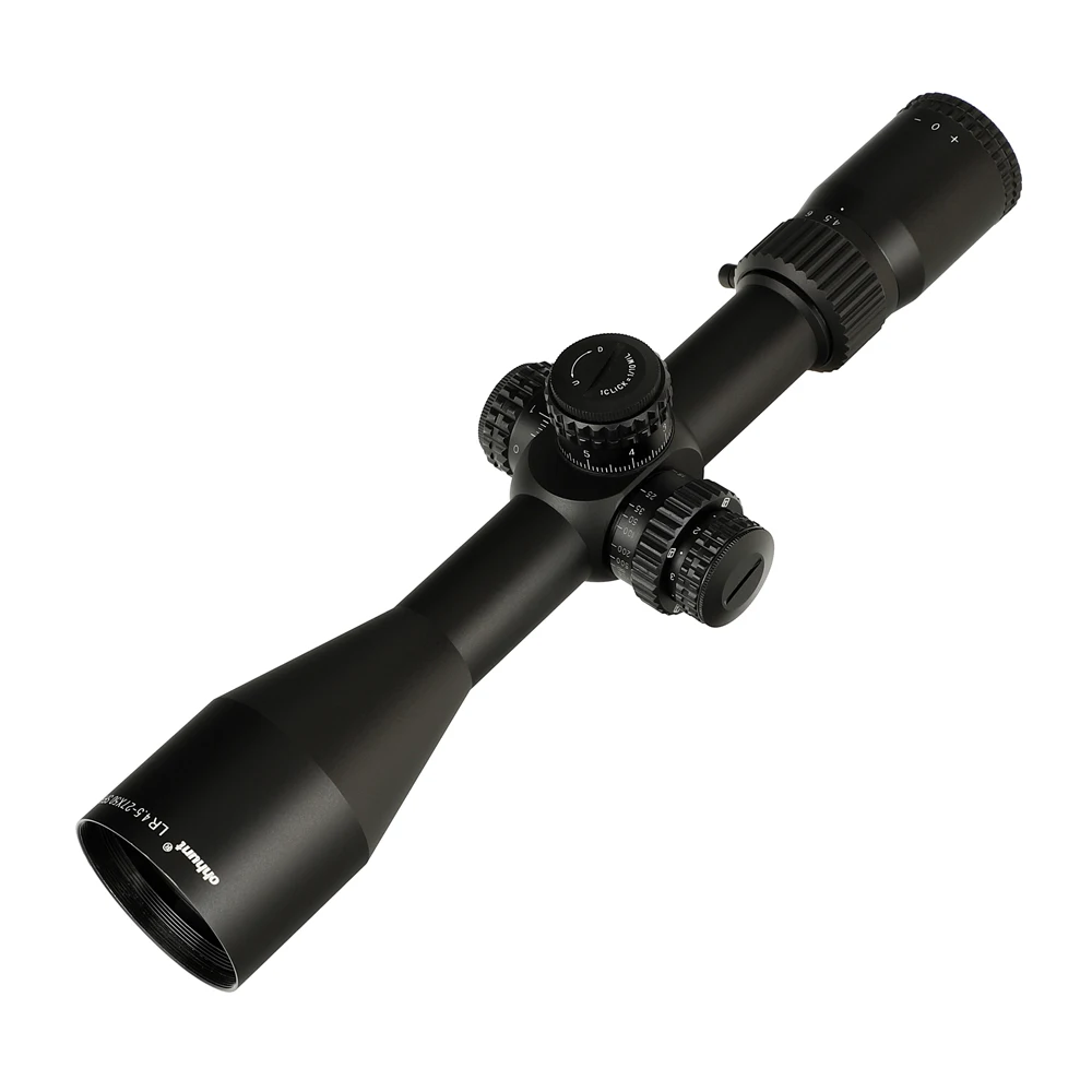 Gravado em Vidro Bloqueio de Redefinição da Torre Ohhunt Sfir Mira Telescópica Mil Dot Retículo Paralaxe Lateral Vistas Ópticas Táticas Escopo lr 4.5-27x50 2 Dot Retículo Gravado em Vidro Paralaxe Lateral