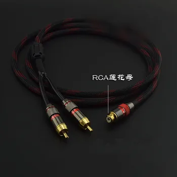 

1RCA female to 2RCA male AV cable