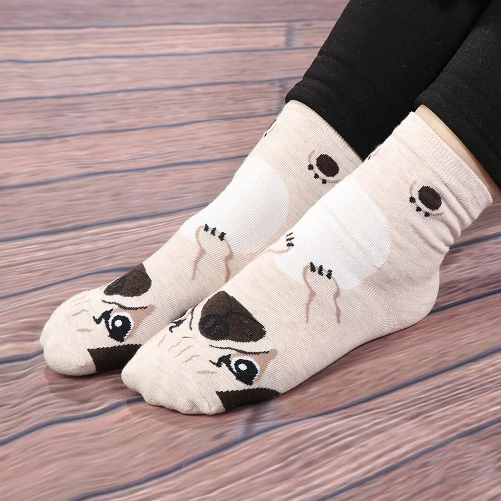 Buy 1 Pair New Women Girls Lovely Cartoon Socks Dog