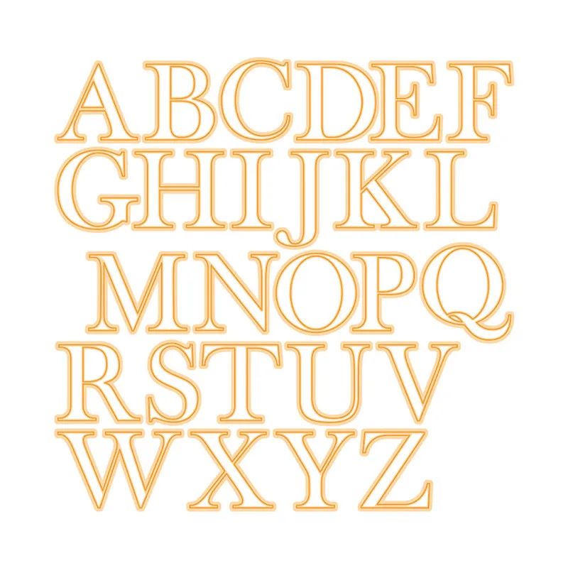 

Naifumodo 26 Letter Alphabet Dies ABC Metal Cutting Dies for Scrapbooking Embossing Paper Stencils DIY Cards Craft New Dies 2019