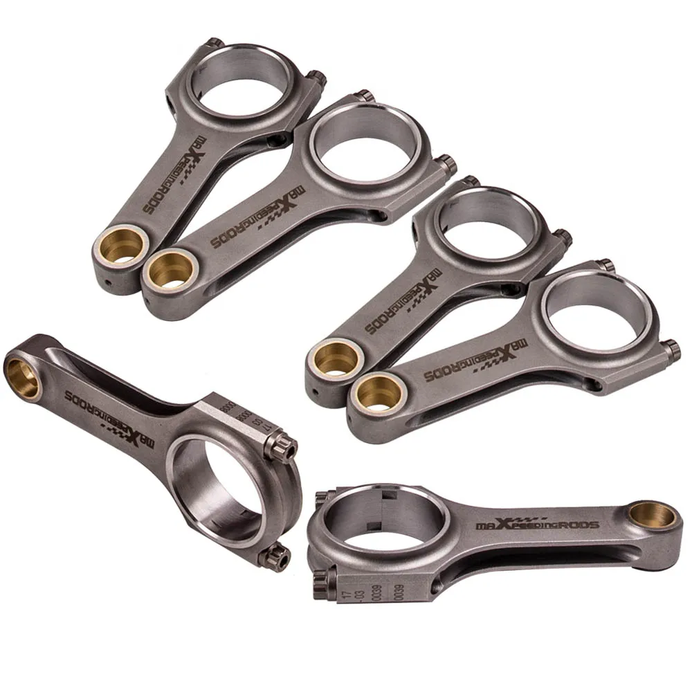 6 Pcs Connecting Rods For MITSUBISHI 6G72 3000GT Conrods 141mm Forged 