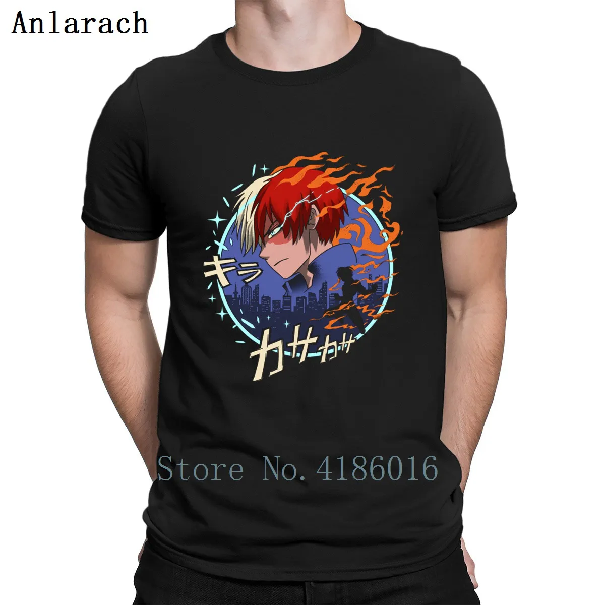 Mha Todoroki T Shirt Latest High Quality Top Summer Custom Tshirt Websites O Neck Letters Character | Мужская одежда