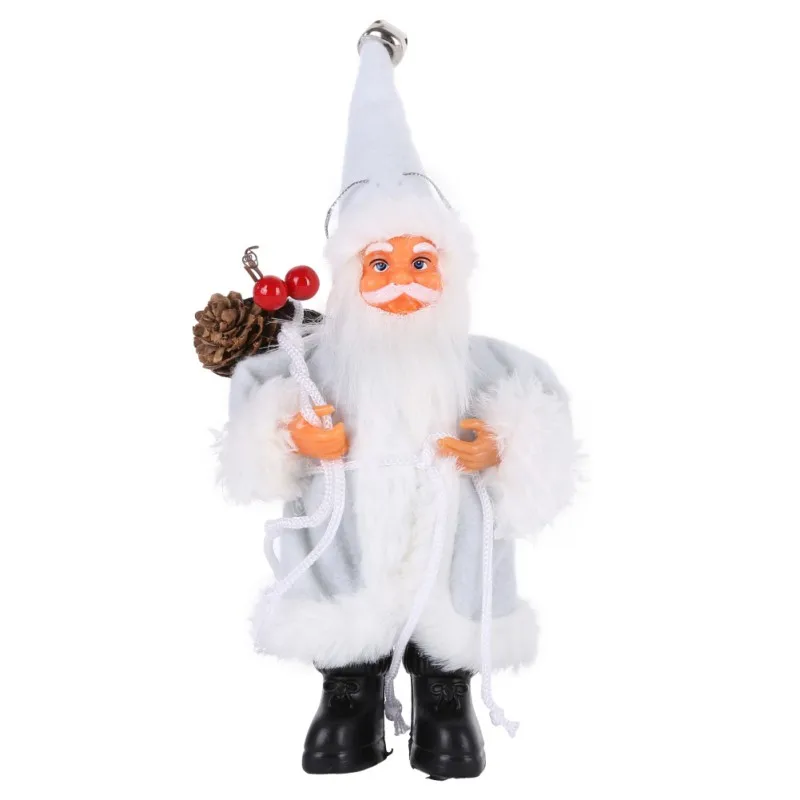 Милые рождественские куклы, декор рождественской елки, Новогоднее украшение, олень, снеговик, Санта-Клаус, стоящая кукла, украшение, рождественские фигурки, игрушка - Цвет: 22cm