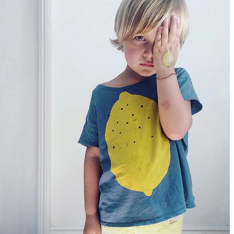 Летняя футболка для мальчиков и девочек детская футболка с короткими рукавами хлопковая футболка, топ с рисунком, одежда для мальчиков детские футболки MBT015