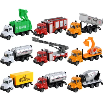 

Engineering Car Model Classic Toy Vehicles Mini Gift Toys Dump Truck Toys Model Excavator Sprinkler For Boys Children