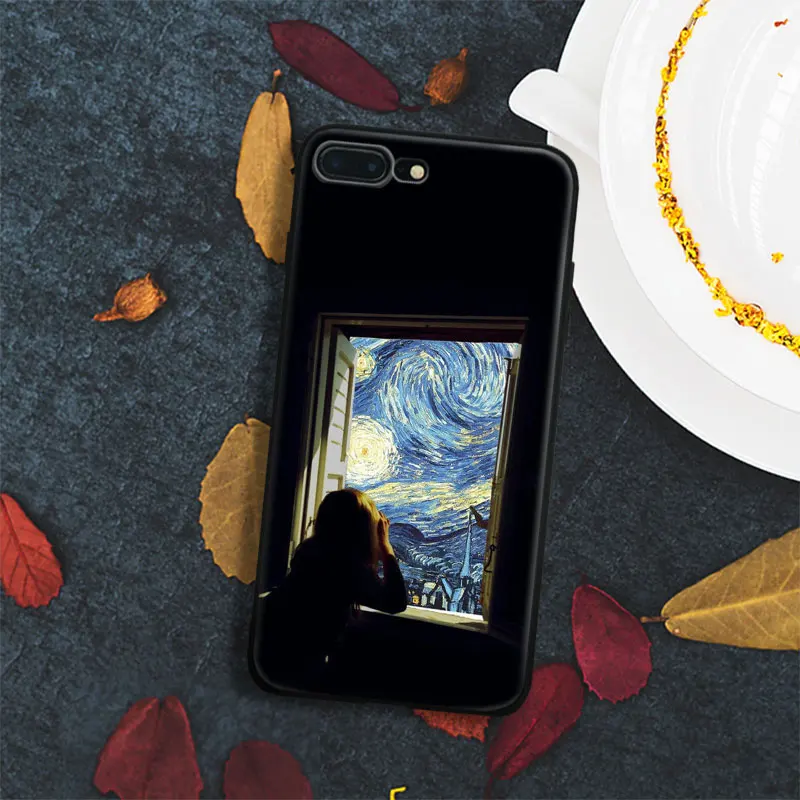 

Creativity Van gogh Collages art Tpu Soft Silicone Phone Case Cover Shell For Apple IPhone 5 5s SE 6 6s 7 8 Plus X 10