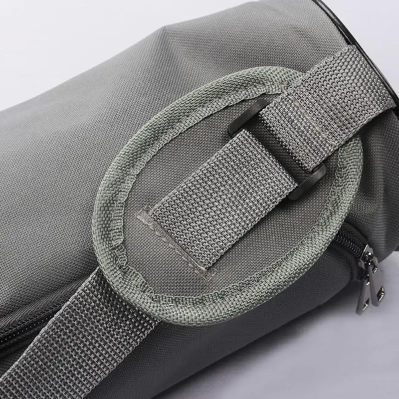 72x15cm Adjustable Full-Zip Cargo Pocket Wear-resistant Canvas Knapsack Yoga Mat Storage Bags Carrying Case Pouch