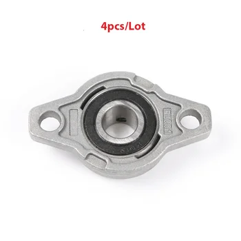 

4pcs/Lot Brand New Aluminium Alloy 12mm diameter Model KFL001 Pillow Block Bearing Flange Block Bearing Kit Set Top Quality