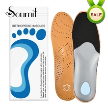 Soumit/Высококачественная кожаная обувь на плоской подошве для ног, ортопедический стельки для мужчин и женщин, ортопедический корректор для стопы