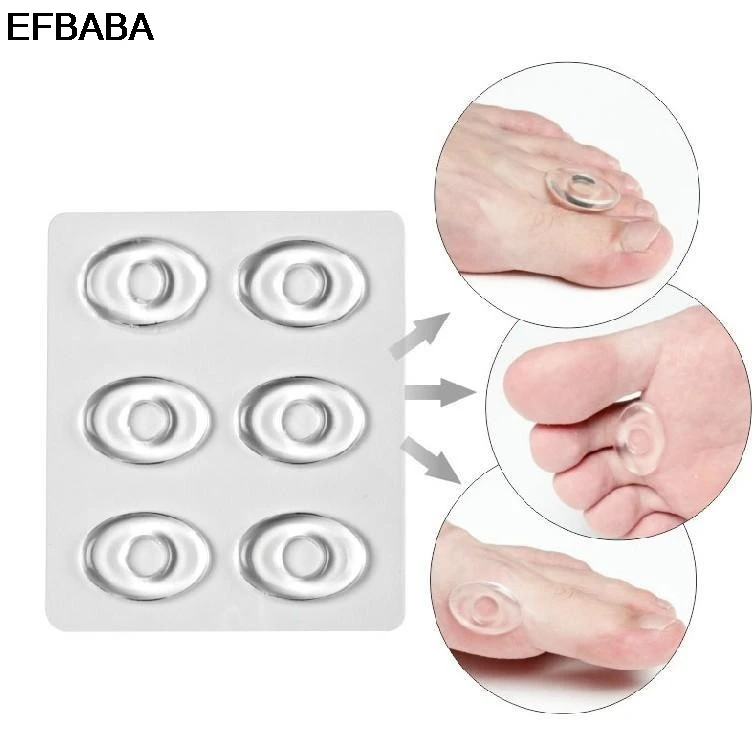 

EFBABA Silicone Insoles Pads Gel Cushions Orthopedic Insoles High Heel Insole Shoes Inserts Pain Relief Shoe Sticker 6pieces/set