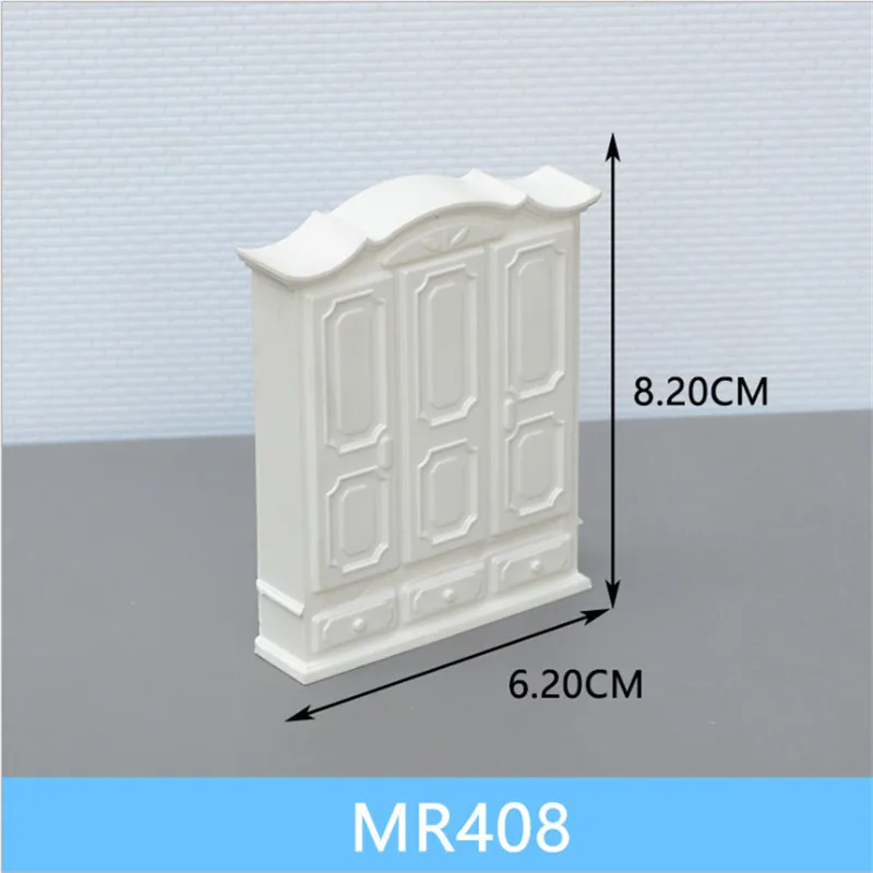 1 шт Масштаб 1:25 пластиковый миниатюрный шкаф и тумбочка мебель для строительства поезда Макет железной дороги декорации аксессуары - Цвет: MR408