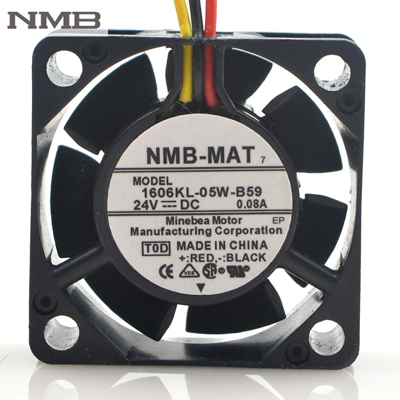 Original para Nmb Ventilador de Refrigeração 0.08a Fh6-1742 3 Fios 4015 1606kl-05w-b59 L02 24 v